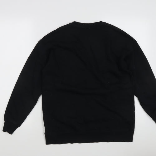 ASOS Women's Black Pullover Sweatshirt, Size 8