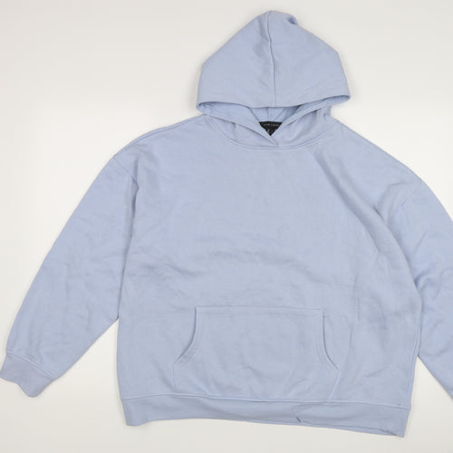 New Look Unisex Blue Pullover Hoodie, L