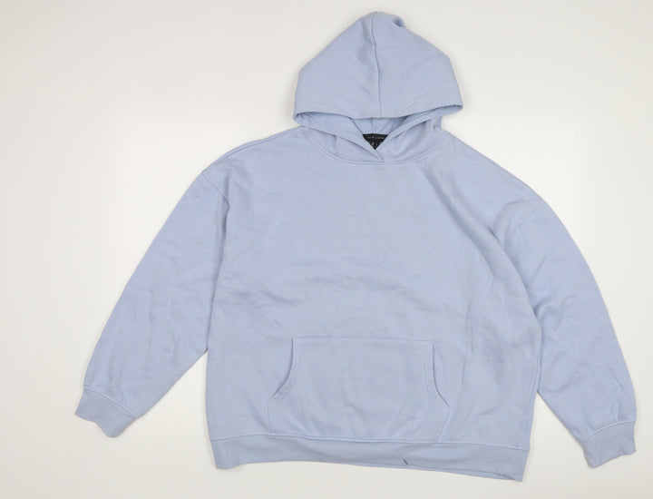 New Look Unisex Blue Pullover Hoodie, L