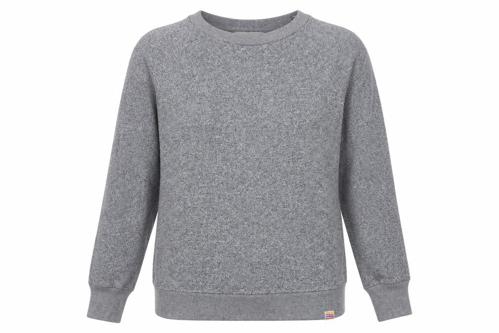 Front view of Next Grey women’s pullover sweatshirt, size UK 14
