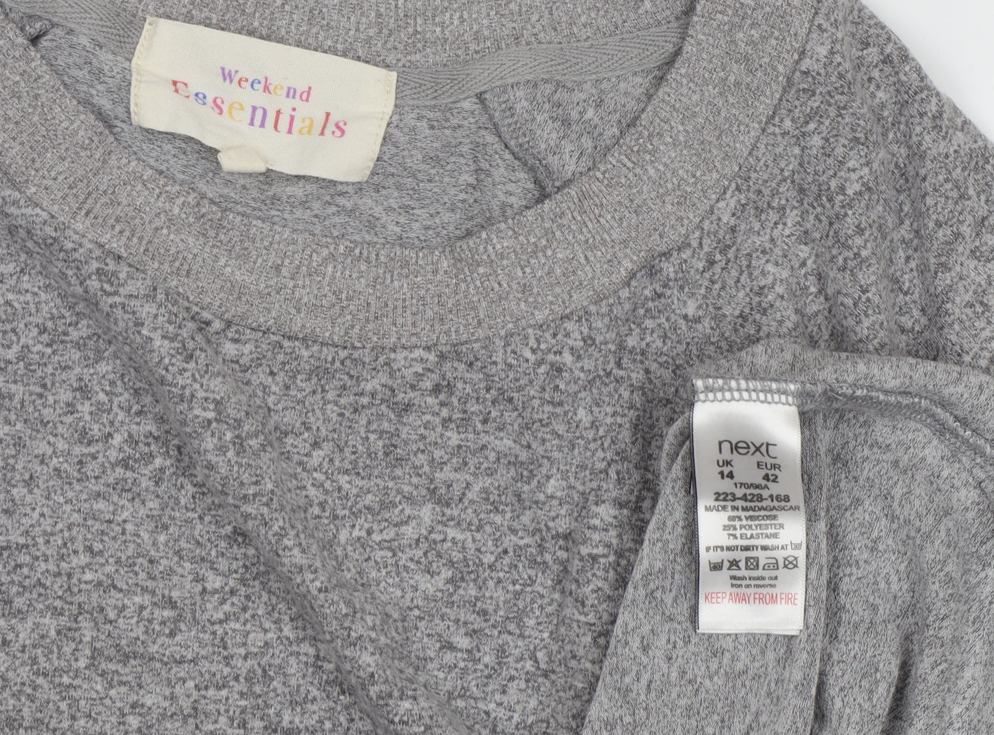 Next Grey Womens Pullover Sweatshirt Size 14