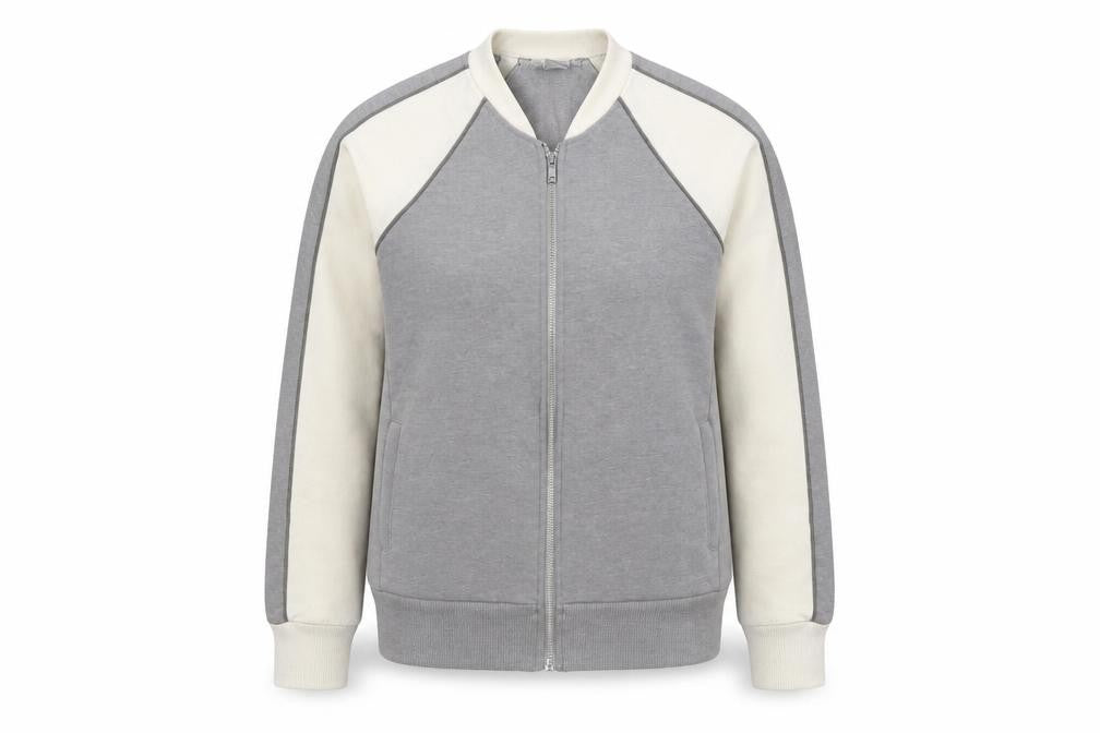 Front view of Alternative Women’s Grey Basic Jacket, size S