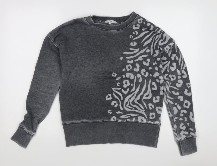 Next Women's Grey Animal Print Pullover Sweatshirt S