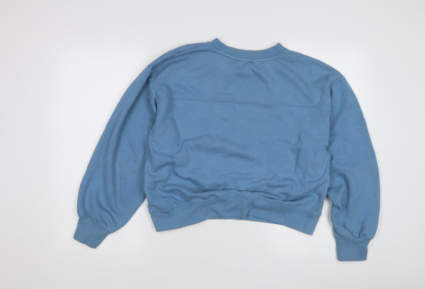 Zara Women's Blue Pullover Sweatshirt Size 10