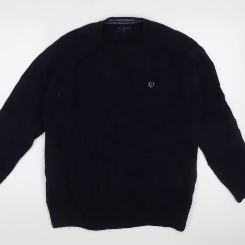 Lincoln Men's Black Pullover Jumper - Size L