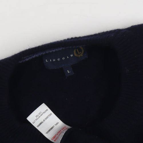 Lincoln Men's Black Pullover Jumper - Size L