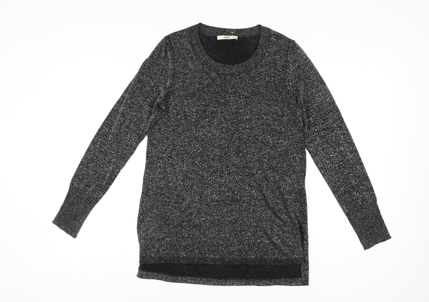 Oasis Women's Black Pullover Jumper, M, Round Neck