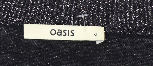 Oasis Women's Black Pullover Jumper, M, Round Neck