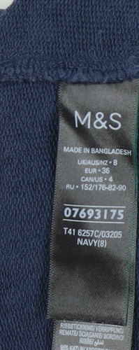 Marks and Spencer Women's Blue Size 8 Hoodie