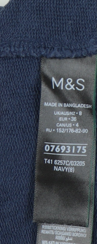 Marks and Spencer Women's Blue Size 8 Hoodie