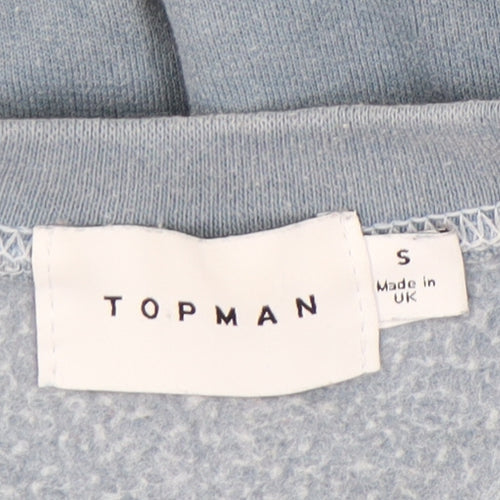 Topman Blue Men's Small Graphic Pullover Sweatshirt