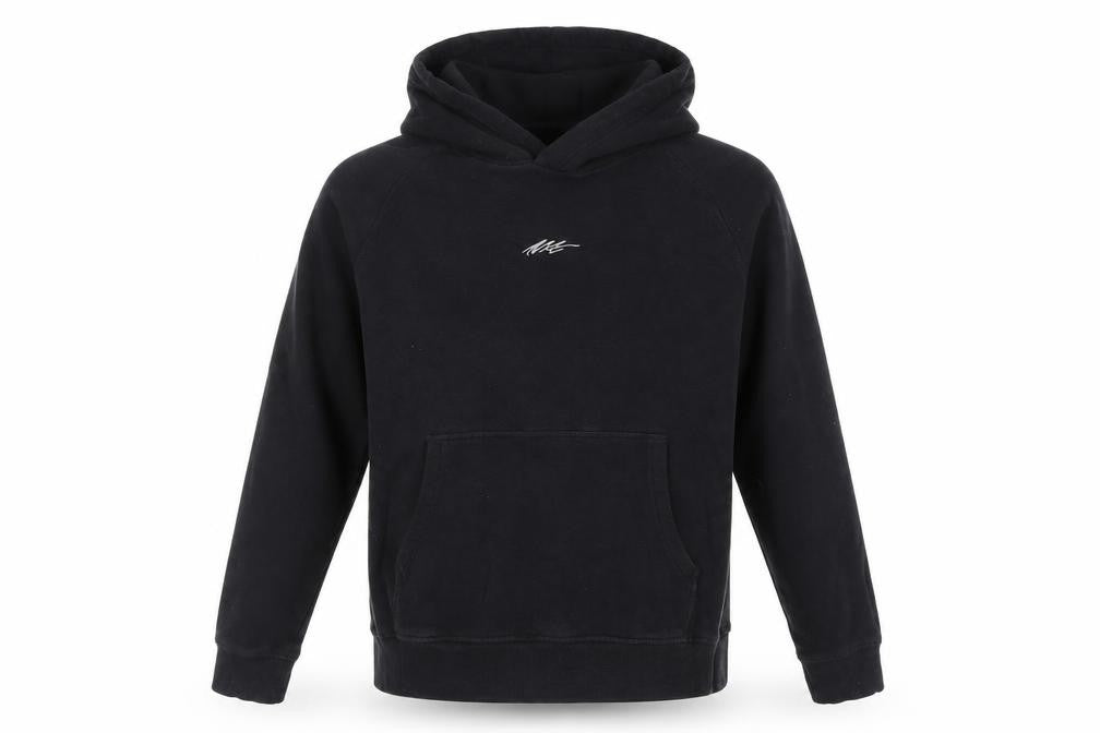 Front view of Next boys’ black pullover hoodie xl - hooded fleece with logo