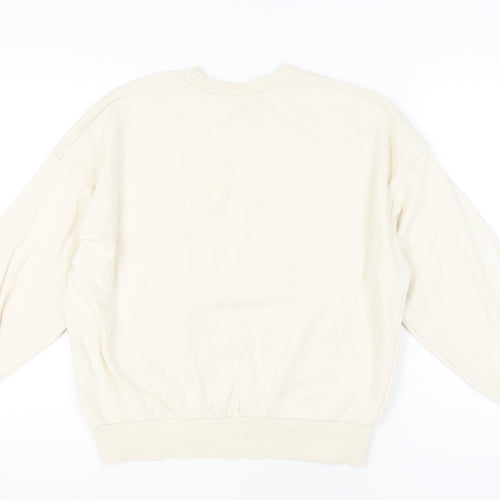 H&M Women's Beige NY Jets Pullover Sweatshirt Size 6