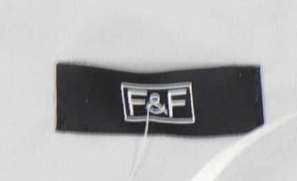 F&F Women's Grey Long Sleeve Blouse Size 10