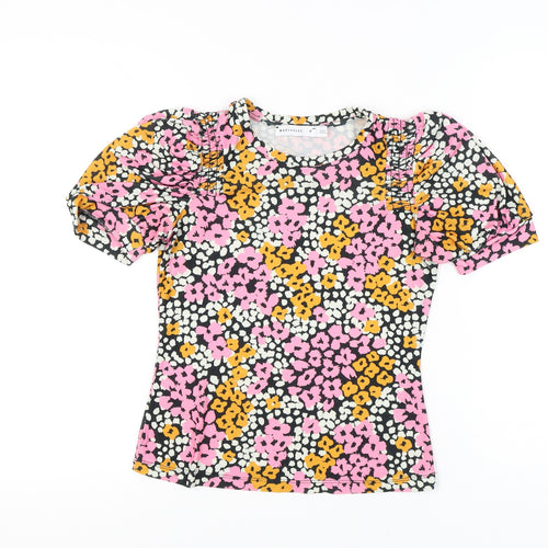 Warehouse Women's Multicoloured Floral Top Size 8