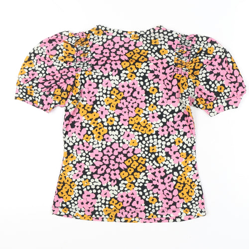 Warehouse Women's Multicoloured Floral Top Size 8