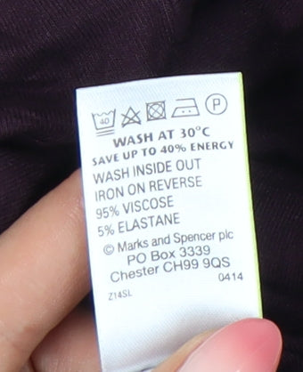 Marks and Spencer Women Purple Long Sleeve Dress