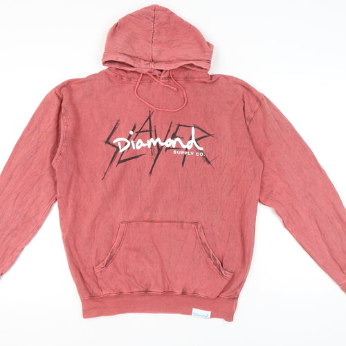 Diamond Supply Co. Men's Red Pullover Hoodie M