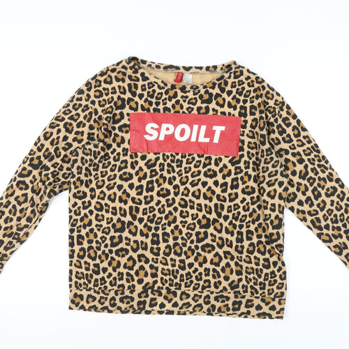 Divided Women's Animal Print Pullover Sweatshirt S