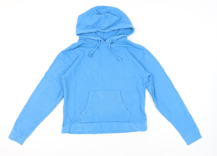 Topshop Women's Blue Pullover Hoodie UK 10
