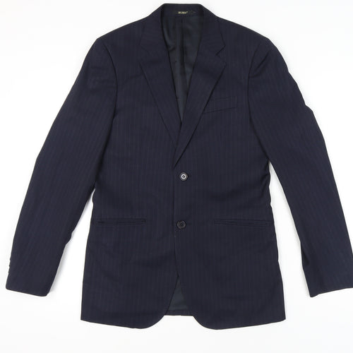 Busen Men's Blue Striped Suit Jacket 44/32
