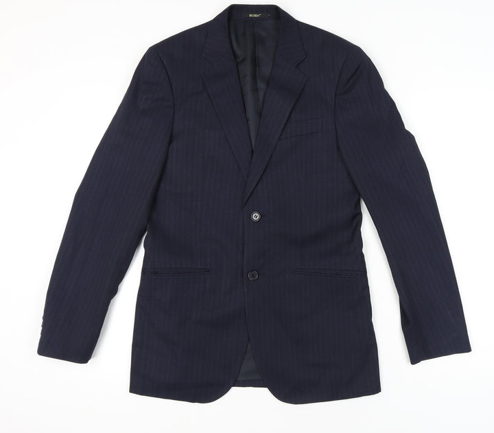 Busen Men's Blue Striped Suit Jacket 44/32