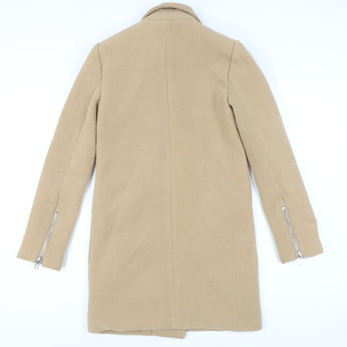 Missguided Women’s Beige Long Coat UK Size 6