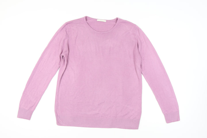 Marks and Spencer Women's Purple Pullover Jumper L