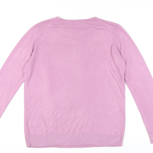 Marks and Spencer Women's Purple Pullover Jumper L