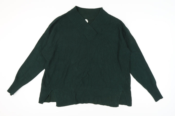 River Island Women's Green High Neck Jumper L
