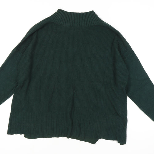 River Island Women's Green High Neck Jumper L