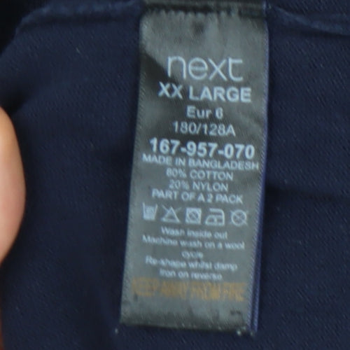 Next Men's Blue Pullover V-Neck Jumper 2XL
