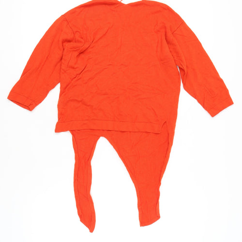 Marks & Spencer Women's Orange V-Neck Jumper