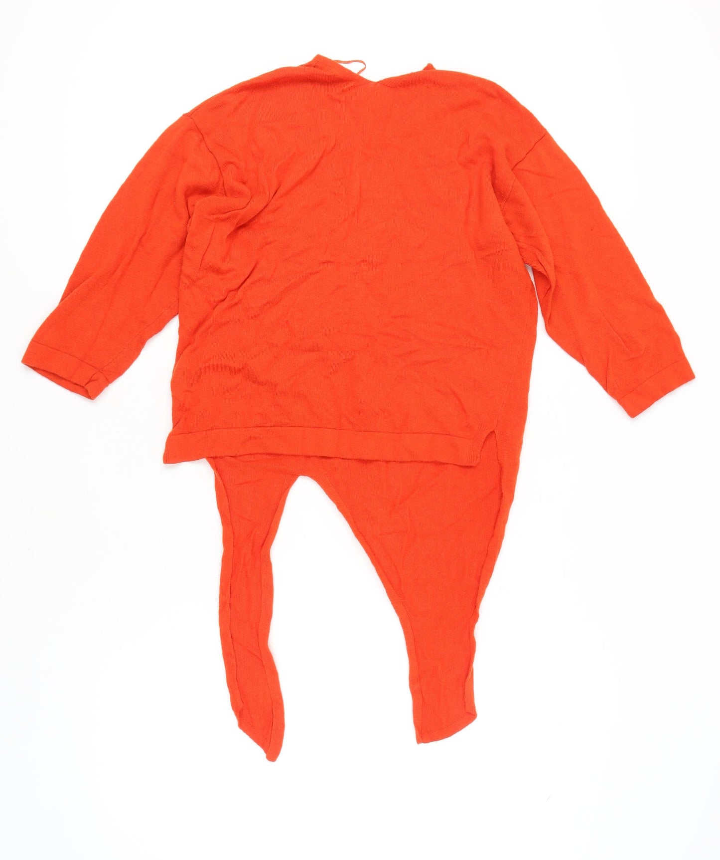 Marks & Spencer Women's Orange V-Neck Jumper