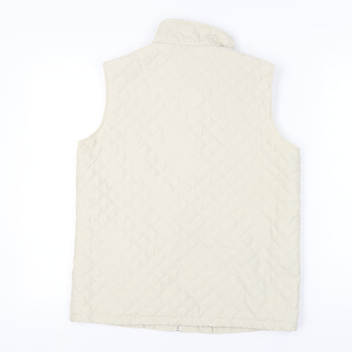 Katrin Women's Beige Quilted Waistcoat Size 12