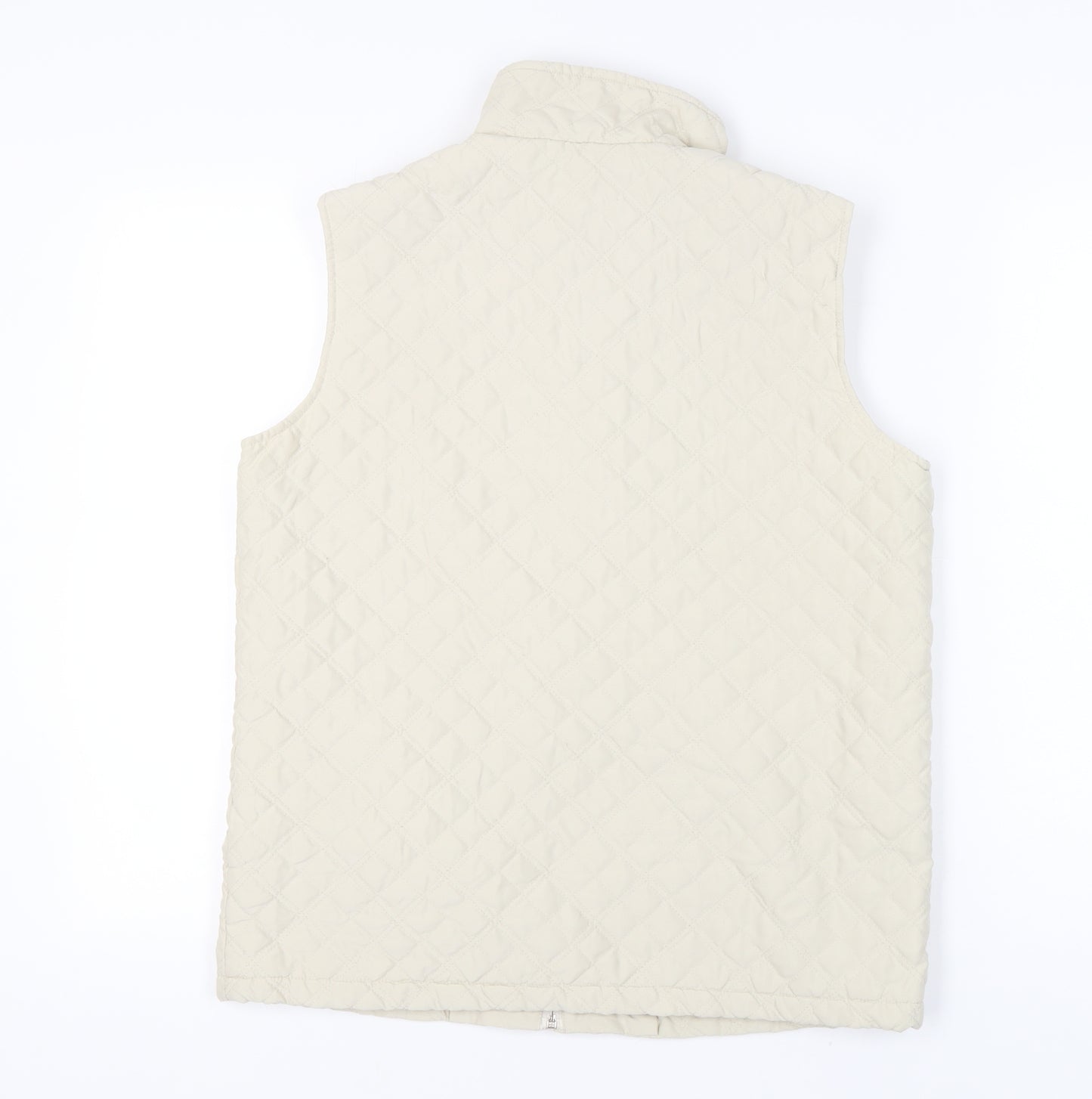 Katrin Women's Beige Quilted Waistcoat Size 12
