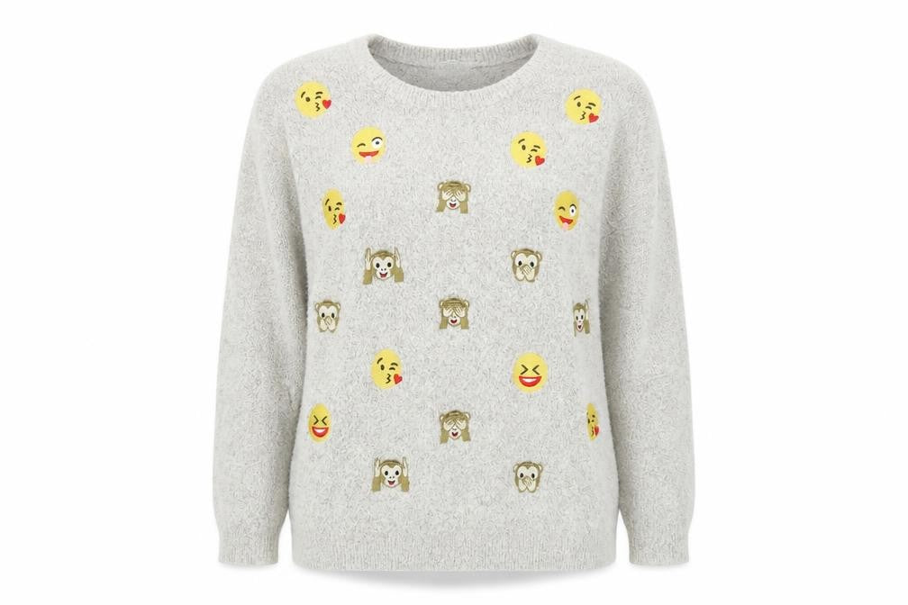 Front view of Bravado Women's Grey jumper XL
