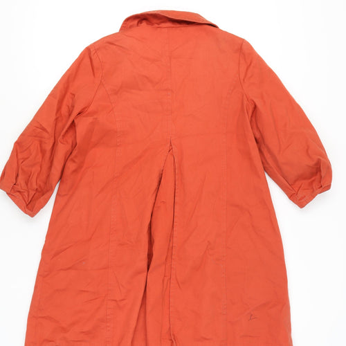 Atmosphere Women's Orange Button Coat Size 10