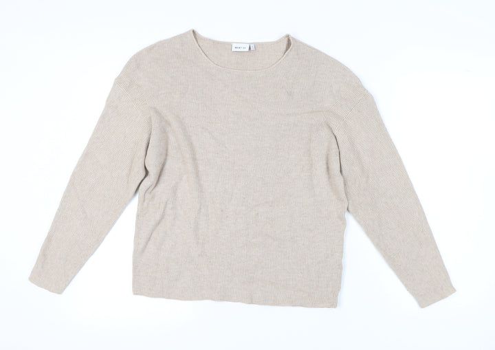 Next Beige Women's Size 14 Cotton Blend Pullover