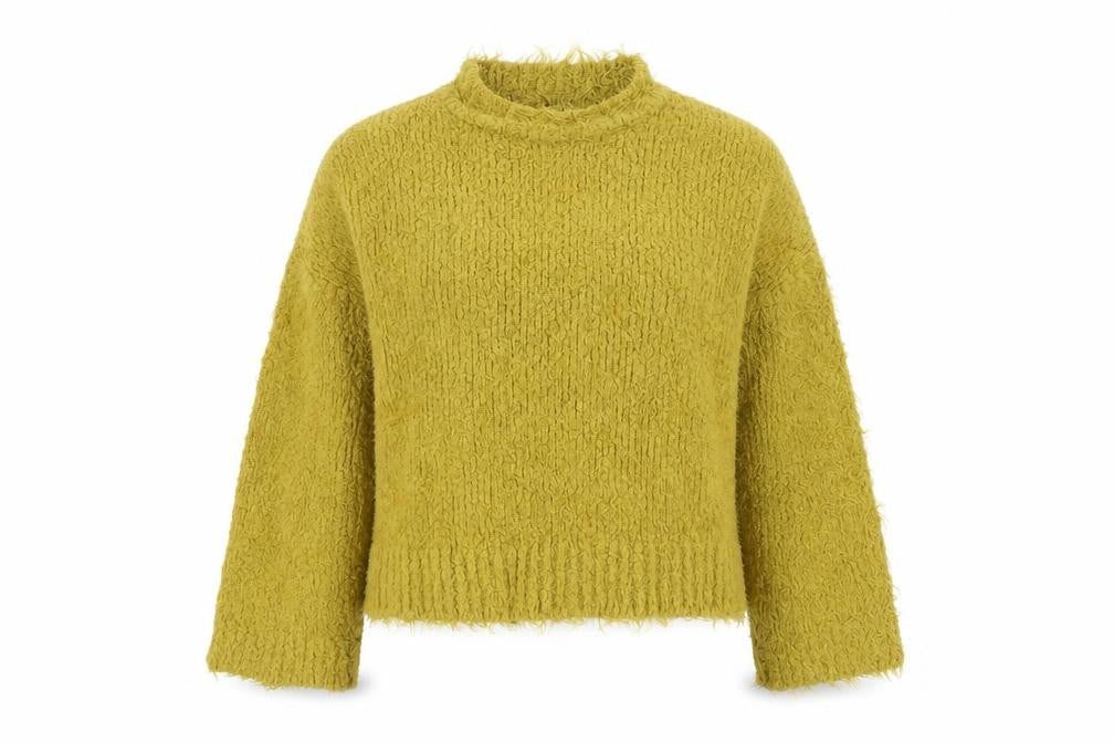 Front view of Sparkle & Fade Women's Green jumper M