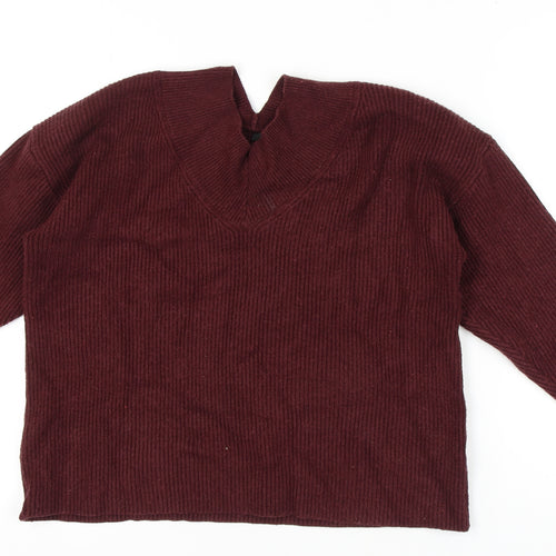 Next Women's Red Pullover Jumper, Size 16, Long Sleeve