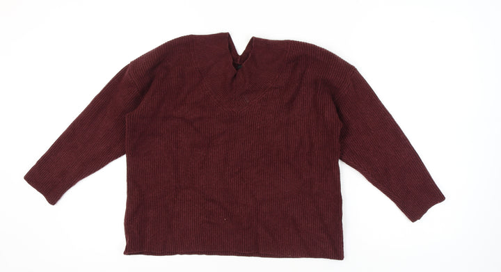 Next Women's Red Pullover Jumper, Size 16, Long Sleeve