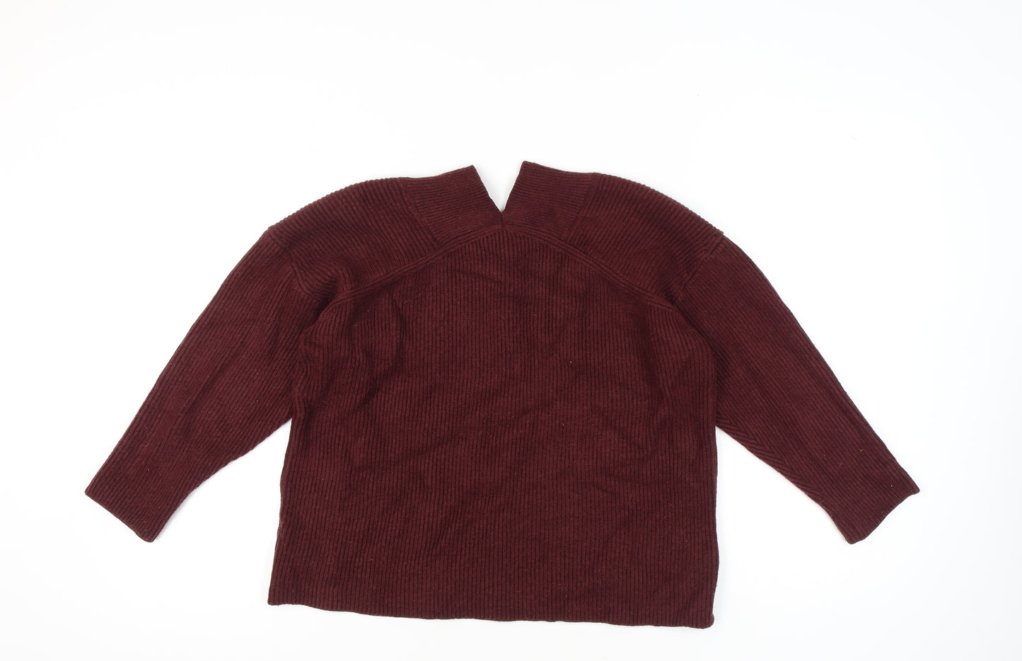Next Women's Red Pullover Jumper, Size 16, Long Sleeve