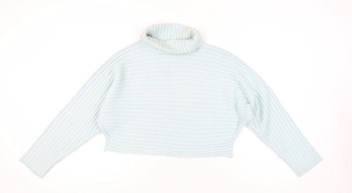 New Look Women's Blue Roll Neck Pullover Jumper L