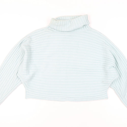 New Look Women's Blue Roll Neck Pullover Jumper L
