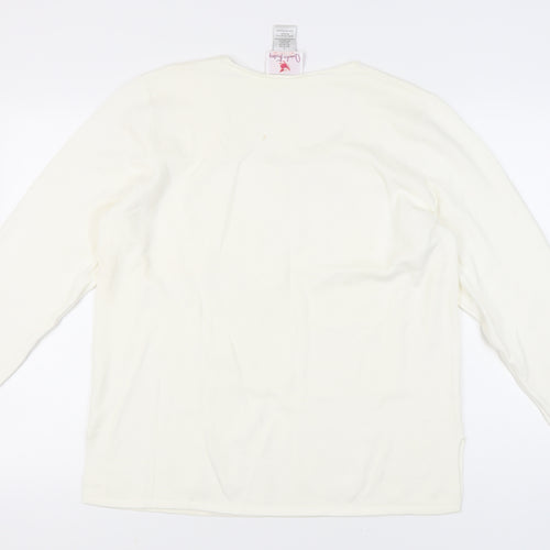 Quacker Factory Women’s Ivory Pullover Jumper L