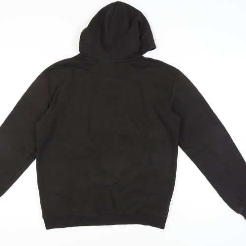 H&M Boys Black Pullover Hoodie Basketball Graphic 14 Plus