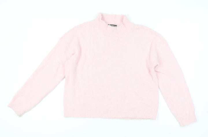 Select Women's Pink Mock Neck Pullover Jumper - L