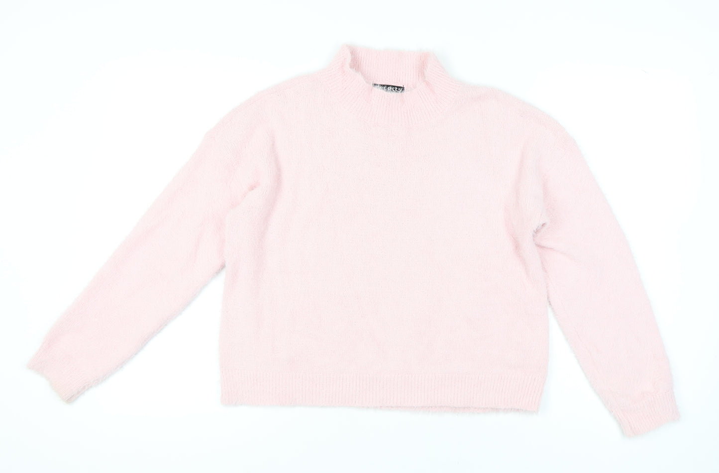Select Women's Pink Mock Neck Pullover Jumper - L