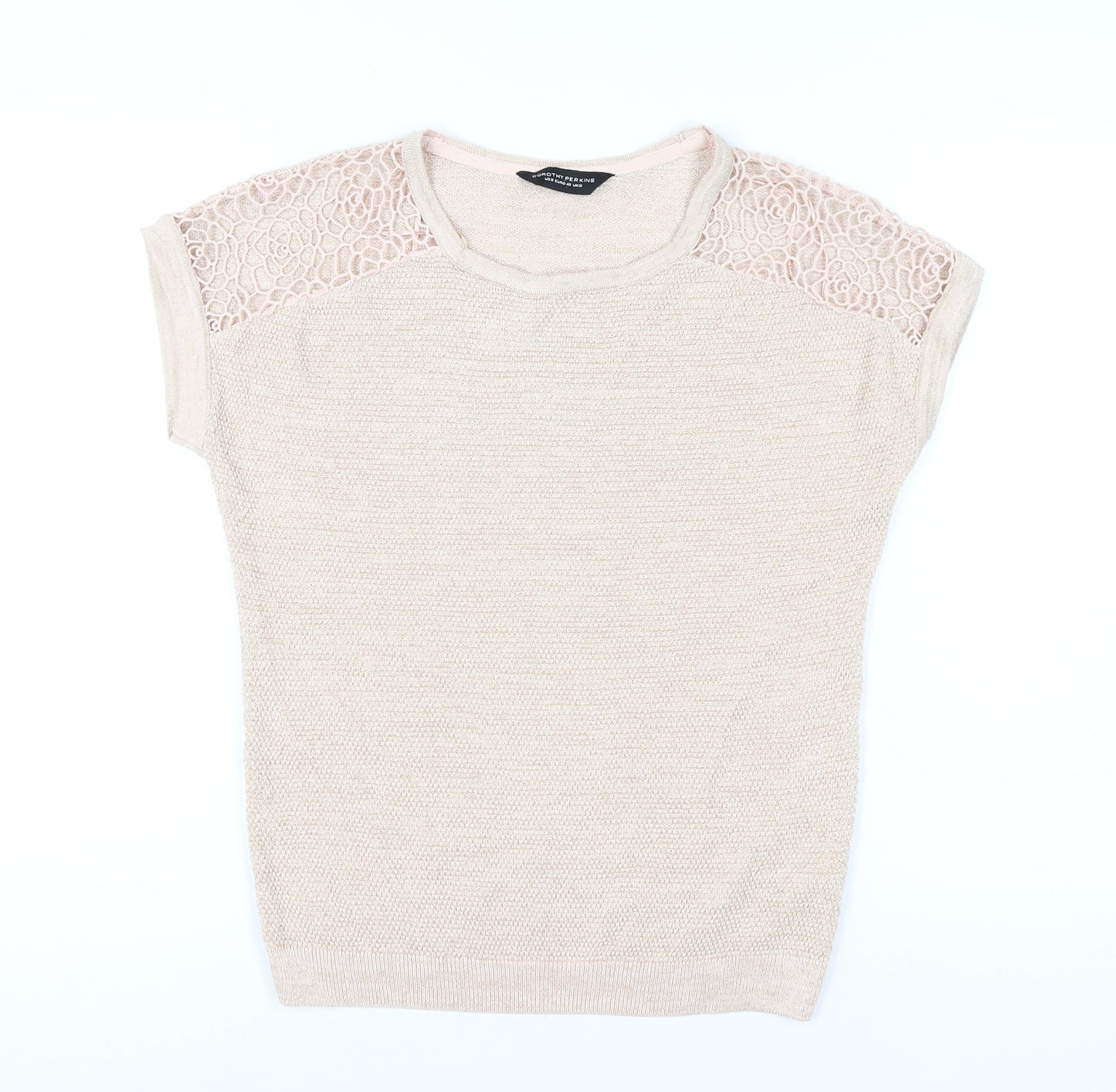 Dorothy Perkins Women's Beige Pullover Jumper Size 12